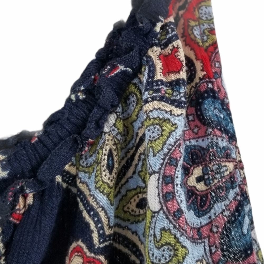 Bila Ruffle Bottom Multi-Print Top Multicolor S - image 3